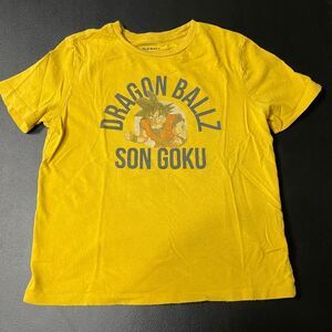Old Navy Dragon Ball Z Son Goku Yellow‎ Graphic Print T Shirt Kids Size Medium